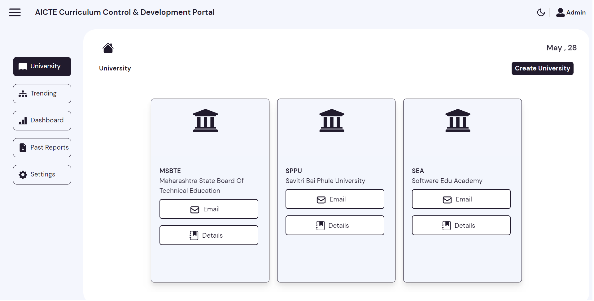 AICTE Curriculum Portal — SIH22 — 1